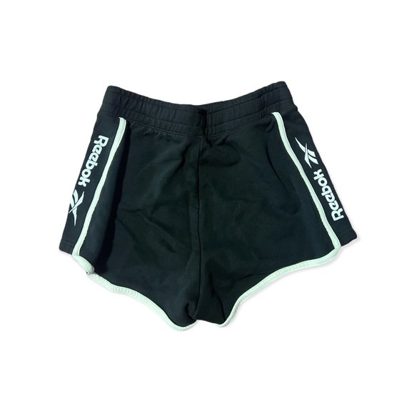 🎸 REEBOK CLASSIC RUNNING SHORTS BLACK/WHITE 🎸 - Picture 1 of 6